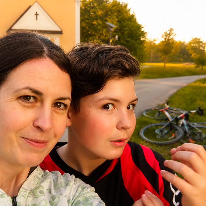 Bicyklivý výlet so synom po operácii