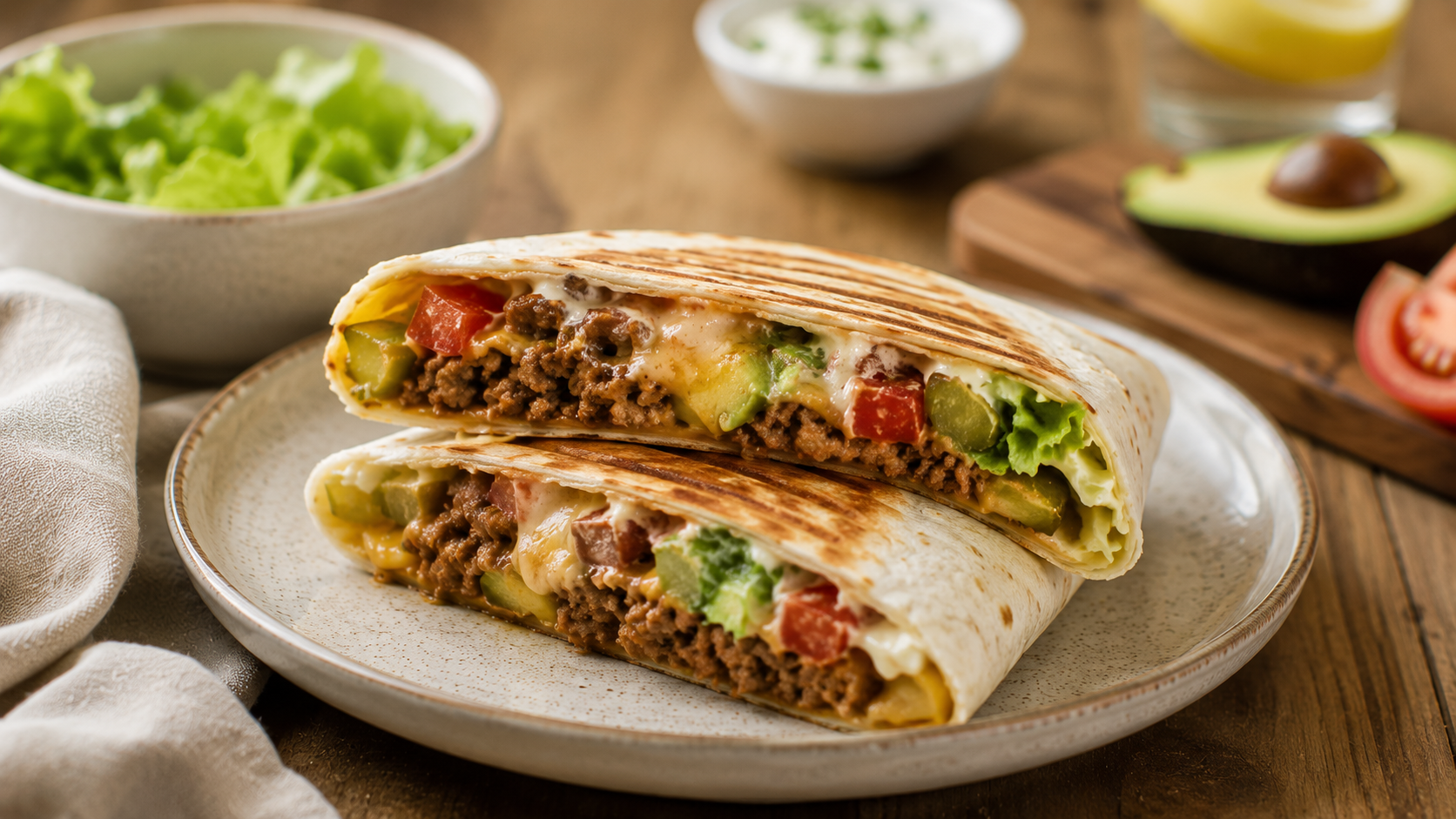 Mexická tortilla s hovädzím mäsom